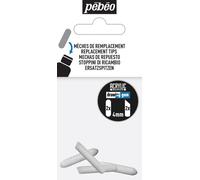 Pébéo 205033 Drawing Gum Set De 4 Mèches 2 Rondes + 2 Biseautes 4 Mm[Z4398]