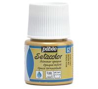 Pébéo Setacolor Opaque 295062 – 1 flacon Or riche moiré 45 ml