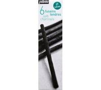 Pébéo 383120 Peinture 1 Boîte de 6 Fusains Tendres Noir