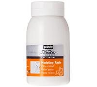 Pébéo 524160 Pâte à relief 1 Pot de 1 L,Blanc