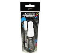 Pébéo 580894 4artist Marqueur 2 Pointes Aluminium Blanc 2/8 Mm