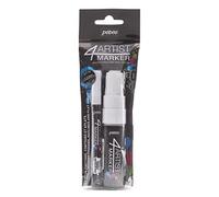 Pébéo 580894 4Artist Marqueur 2 Pointes Aluminium Blanc 2/8 mm