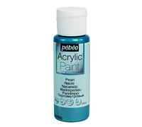 Pébéo Peinture acrylique nacrée, fluide, tous supports 59 ml Bleu