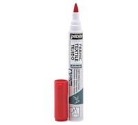 Pébéo Marqueur pour tissus 803404 7A pointe pinceau 1 mm Rouge