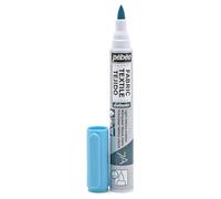 Pébéo 803475 7A Marqueur tissus pointe pinceau 1 mm Bleu fluo