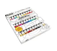 Pébéo 833431 Set Studio + Acrylique Assortiment De 30 Tubes De 20 Ml + Brosse