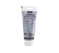 Pébéo 837351 Studio Acrylique Tube Argent Iridescent 100 ml