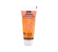 Pébéo 837370 Studio Acrylique Tube Orange Fluorescent 100 ml