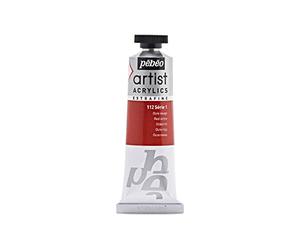 Pébéo 906112 Beaux-Arts Artiste Acrylique Extra Fine 1 Tube Ocre Rouge 37 ml