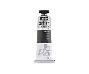 Pébéo 906134 Beaux-Arts Artiste Acrylique Extra Fine 1 Tube Graphite 37 ml