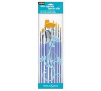 Pébéo 951170 1 Pochette De 8 Pinceaux Plat Polyamide Doré