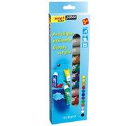 Pébéo Acrylcolor Kit découverte de peinture 12 tubes de 20 ml Assorties