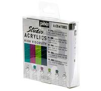 Pébéo – Peinture acrylique Fine Studio Acrylics – Kit Dyna couleurs iridescentes – 6 x 20 ml