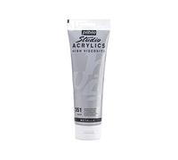 Pébéo - Acrylique Fine Studio Acrylics - Peinture Acrylique Argent Brillant - Argent - 250 ml 169-351