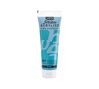 Pébéo Peinture acrylique Studio Dyna – Haute viscosité – 250 ml – Bleu-Vert iridescent
