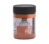Pébéo - Peinture acrylique Studio Acrylics - Cuivre iridescent - 500 ml - Haute viscosité