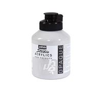 Pébéo - Acrylique Fine Studio Acrylics - Peinture Acrylique Gris - Gris Neutre - 500 ml