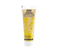Pébéo - Acrylique Fine Studio Acrylics - Peinture Acrylique Jaune - Jaune Azo Clair - 250 ml 169-013