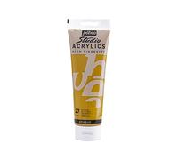 Pébéo - Acrylique Fine Studio Acrylics - Peinture Acrylique Jaune - Ocre Jaune - 250 ml 169-027