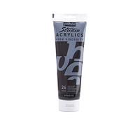 Pébéo - Acrylique Fine Studio Acrylics - Peinture Acrylique Noir - Noir de Mars - 250 ml 169-026