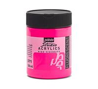 Pébéo – Peinture acrylique Studio Haute viscosité Rose fluorescent 500 ml