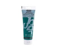 Pébéo - Acrylique Fine Studio Acrylics - Peinture Acrylique Vert Émeraude - Émeraude de Phtalocyanine - 250 ml 169-042