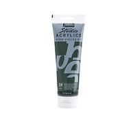 Pébéo - Acrylique Fine Studio Acrylics - Peinture Acrylique Verte - Vert de Vessie Opaque - 250 ml 169-059