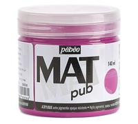 Pébéo Acrylique Mat Pub, Rose tyrien, 140 ml (Lot de 1)