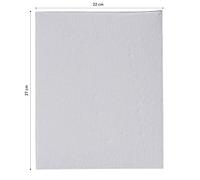 Pébéo - Carton Toilé Européen 3F - Grain Moyen, Prêt à l'emploi - pour Peinture Acrylique, Peinture à l'huile, Techniques Mixtes - Format 27 X 22 cm