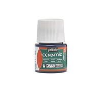 Pébéo - Ceramic - Couleur Opaque pour Terre Cuite, Céramique et Faïence - Effet Brillant - Finition Laquée - Flacon 45 ml, Emeraude 025-026