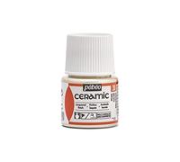 Pébéo - Ceramic - Couleur Opaque pour Terre Cuite, Céramique et Faïence - Effet Brillant - Finition Laquée - Flacon 45 ml, Nacre 025-030