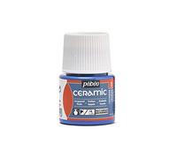 Pébéo - Ceramic - Couleur Opaque pour Terre Cuite, Céramique et Faïence - Effet Brillant - Finition Laquée - Flacon 45 ml, Lavande, 1 unité (Lot de 1)
