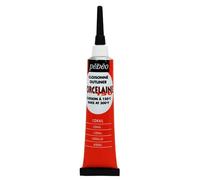 Peinture à l'eau brillante pour porcelaine - Corail - 20 ml Orange G