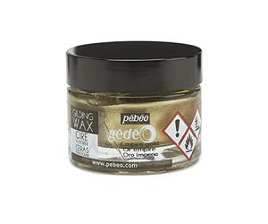 Pébéo - Cire à Dorer Gédéo - Idéal Tous Supports - Couleur Or Empire, pot de 30ml
