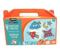 Pébéo Coffret Peinture Fenêtre Repositionnable Pébéo - Arti'stick - 10 X 75 Ml
