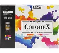 Pébéo Colorex Ensemble d'encres Essentials 12 x 20 ml