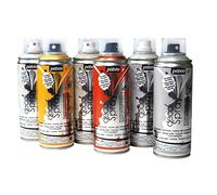PEBEO - decoSpray - Peinture Acrylique en Spray - Décoration Multi Supports en Intérieur et Extérieur - Base Eau, Faible Odeur - 200 ml - Assortiment de 6 Sprays - Tons Métal, Nacrés et Pailletés