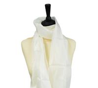 PEBEO Écharpe de Soie Blanc 45 x 180 cm