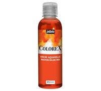 Pébéo - Encre Colorex 250 ML Orange - Colorex Encre Aquarelle Pébéo - Encre orange Rendu Velouté - Encre Dessin Multi-outil Tous Supports - 250 ML - Orange