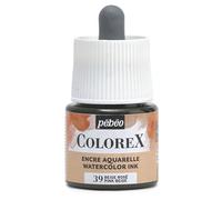 Pébéo - Encre Colorex 45 ML Beige Rosé - Colorex Encre Aquarelle Pébéo - Encre beige Rendu Velouté - Encre Dessin Multi-outil Tous Supports - 45 ML - Beige Rosé