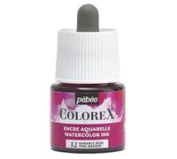 Pébéo - Encre Colorex 45 ML Garance rose - Colorex Encre Aquarelle Pébéo - Encre rose Rendu Velouté - Encre Dessin Multi-outil Tous Supports - 45 ML - Garance Rose