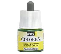 Pébéo - Encre Colorex 45 ML Jaune Fluo - Colorex Encre Aquarelle Pébéo - Encre fluo Rendu Velouté - Encre Dessin Multi-outil Tous Supports - 45 ML - Jaune Fluo