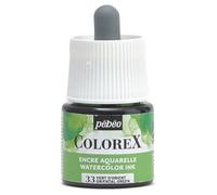 Pébéo - Encre Colorex 45 ML Vert d'Orient - Colorex Encre Aquarelle Pébéo - Encre verte Rendu Velouté - Encre Dessin Multi-outil Tous Supports - 45 ML - Vert d'Orient