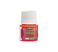 Pébéo - Fantasy Prisme Orange fluo - Peinture Orange fluo Effet Alvéolé - Rendu fluo - Peinture Multisupport - 45 ml