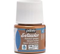 Pébéo Flacon 45 Ml Peinture Setacolor Opaque Pour Textiles Cuivre Moiré
