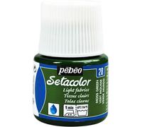 Pébéo Flacon 45 Ml Peinture Setacolor Pour Tissus Clairs Vert Mousse