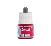 PEBEO - Flacon Setasilk Magenta 45 ml - Peinture sur soie - Flacon Bouchon Pipette de 45 ml - Couleur Magenta