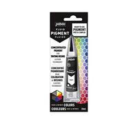 Pébéo Fluid Pigment - Concentré Pigmentaire Liquide pour Coloration de Résine - Couleurs Miscibles - Effet Opaque ou Transparent - Origine Naturelle, Noir, 20 ml