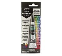 Pébéo Fluid Pigment-Concentré Pigmentaire Liquide pour Coloration de Résine-Couleurs Miscibles-Effet Opaque ou Transparent-Origine Naturelle, Vert, 20 ml (Lot de 1), Set de 20 Pièces
