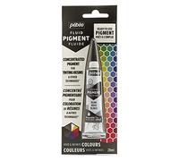 Pébéo Fluid Pigment - Concentré Pigmentaire Liquide pour Coloration de Résine - Couleurs Miscibles - Effet Opaque ou Transparent - Origine Naturelle, Blanc, 20 ml 650661